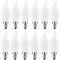 Luxrite CA11 LED Light Bulbs 4W (40W Equivalent) 360LM 2700K Warm White Dimmable E12 Candelabra Base 12-Pack LR21553-12PK - alternate 1